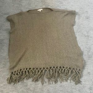 Never worn Metallic Francesca’s Poncho